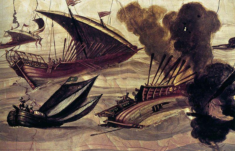 Filippo Napoletano Naval Battle oil painting picture